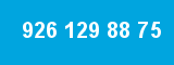 926 129 88 75 926 129 88 75